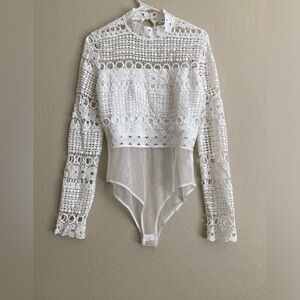 Elenza lace detail bodysuit